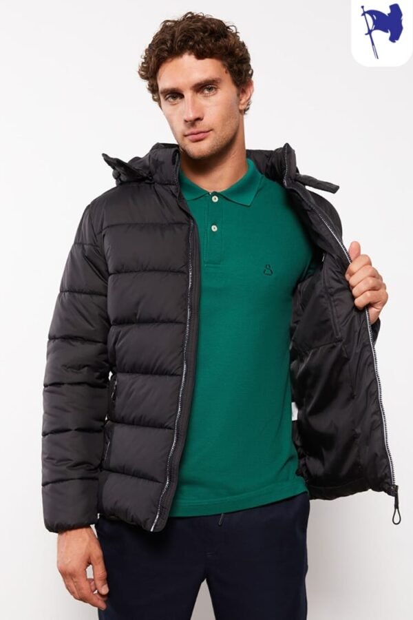 SOUTHBLUE Standard Fit Hooded Men's Puffer - Image 4