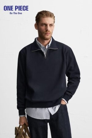 Zara QUARTER-ZIP SWEATER