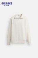 BASIC QUARTER ZIP SWEATSHIRT