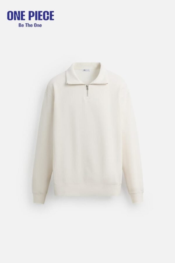 BASIC QUARTER ZIP SWEATSHIRT - Image 5
