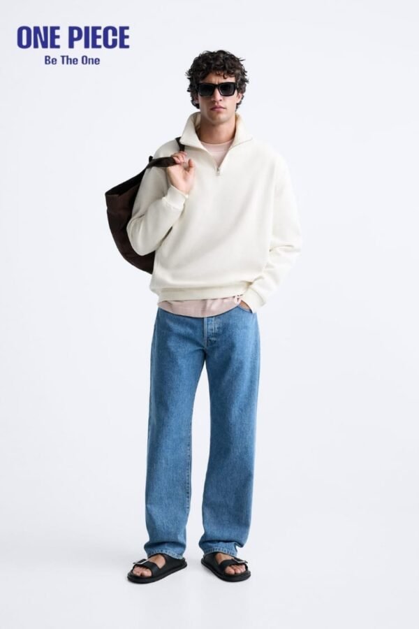 BASIC QUARTER ZIP SWEATSHIRT - Image 3