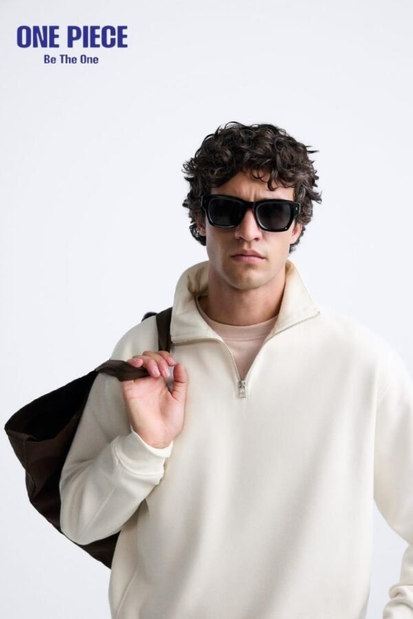 BASIC QUARTER ZIP SWEATSHIRT - Image 2