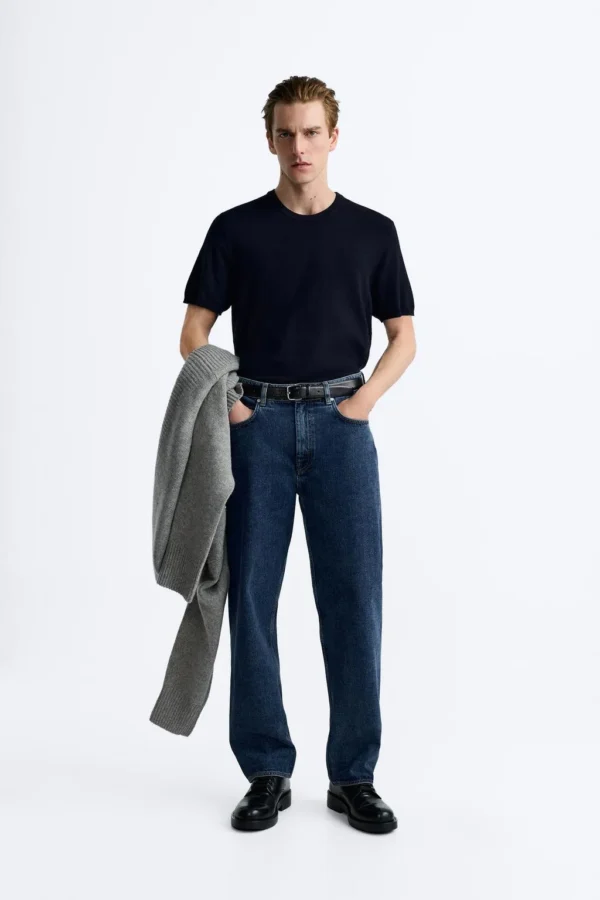 Zara FLOWING KNIT T-SHIRT - Image 5
