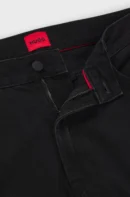 HUGO Boss Tapered-fit jeans in black denim