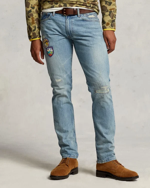 Polo Ralph Lauren - Varick Slim Straight Distressed Jeans - Image 4