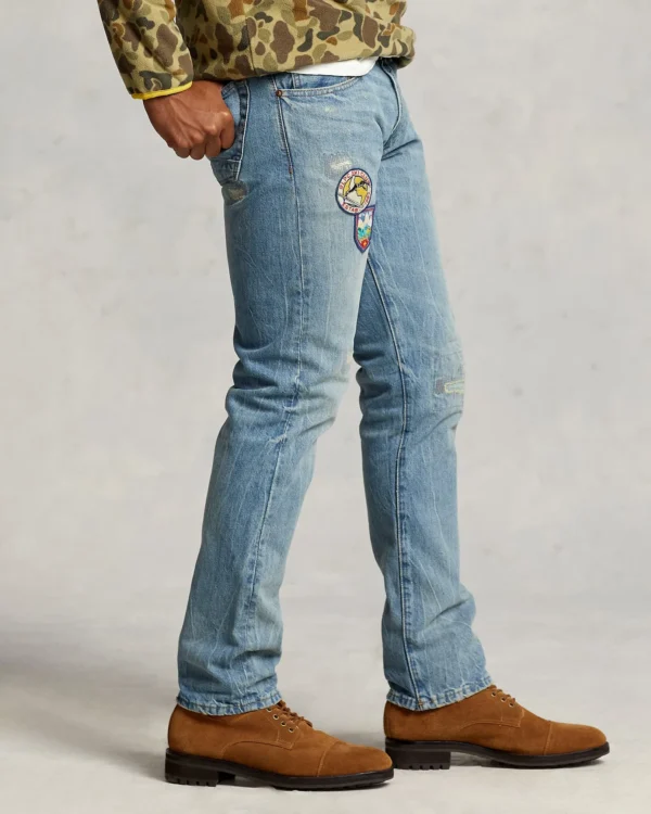 Polo Ralph Lauren - Varick Slim Straight Distressed Jeans - Image 5
