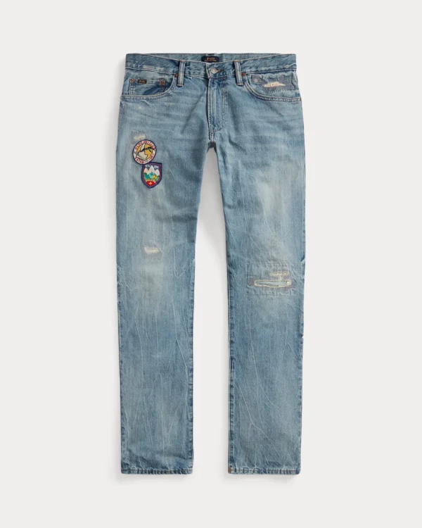 Polo Ralph Lauren - Varick Slim Straight Distressed Jeans