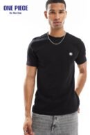 Pretty Green – T-Shirt in Schwarz mit Logo