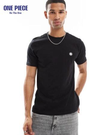 Pretty Green – T-Shirt in Schwarz mit Logo