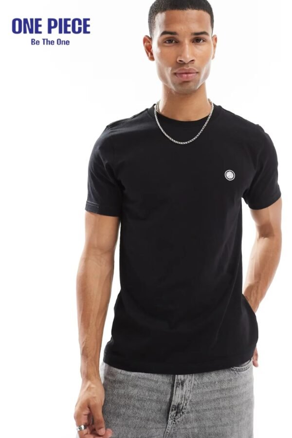 Pretty Green – T-Shirt in Schwarz mit Logo