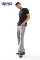 Pretty Green – T-Shirt in Schwarz mit Logo