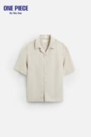 100% LINEN SHIRT - one Piece - Light beige