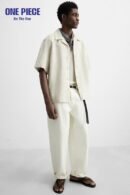 100% LINEN SHIRT - one Piece - Light beige