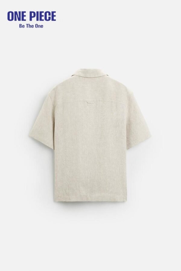 100% LINEN SHIRT - one Piece - Light beige - Image 8