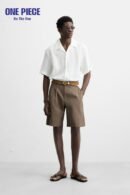 100% LINEN SHIRT - one Piece - White