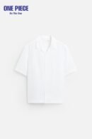100% LINEN SHIRT - one Piece - White