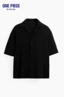 Zara JACQUARD SHIRT - Black