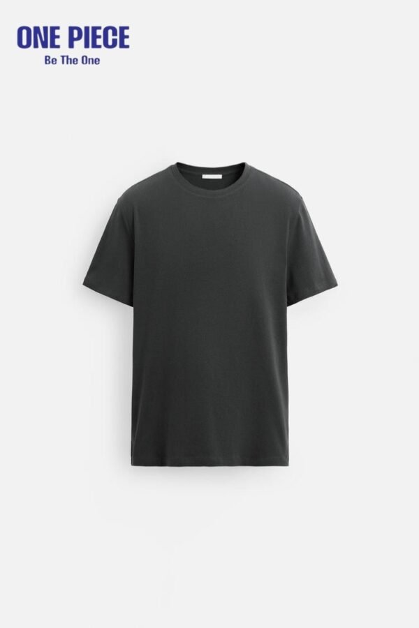Zara INTERLOCK BASIC T-SHIRT - one Piece | Charcoal grey - Image 5