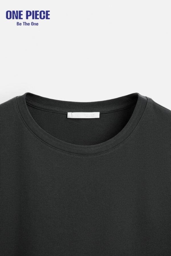 Zara INTERLOCK BASIC T-SHIRT - one Piece | Charcoal grey - Image 7