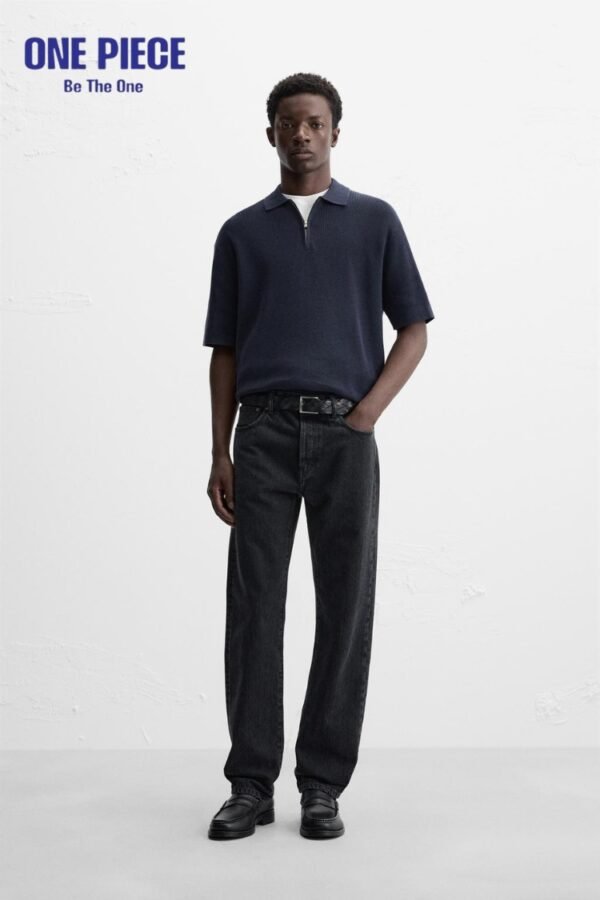 ZARA Pearl Polo Shirt with Zip - Image 6