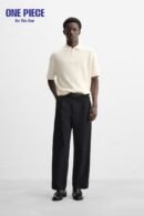 ZARA Pearl Polo Shirt with Zip