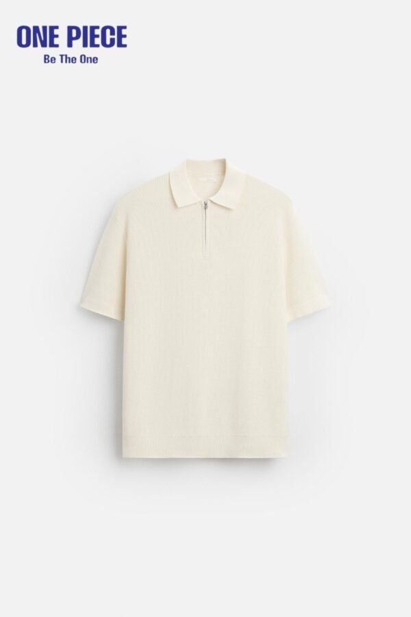 ZARA Pearl Polo Shirt with Zip - Image 7