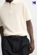 ZARA Pearl Polo Shirt with Zip