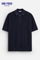ZARA Pearl Polo Shirt with Zip