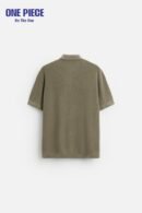PEARL KNIT POLO SHIRT WITH ZIP Zara