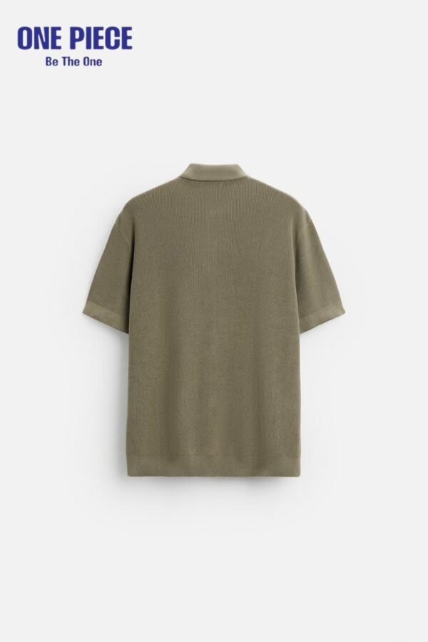 PEARL KNIT POLO SHIRT WITH ZIP Zara - Image 5
