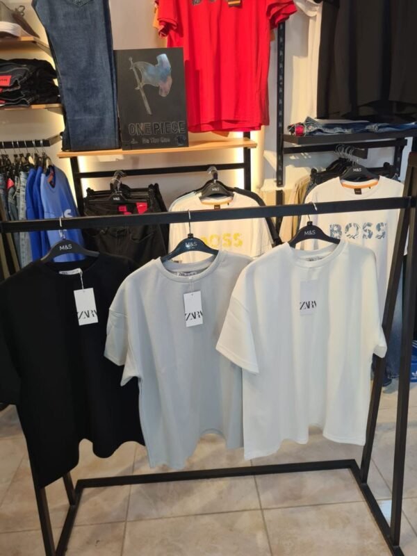 Zara INTERLOCK BASIC T-SHIRT - one Piece  Black - Image 2