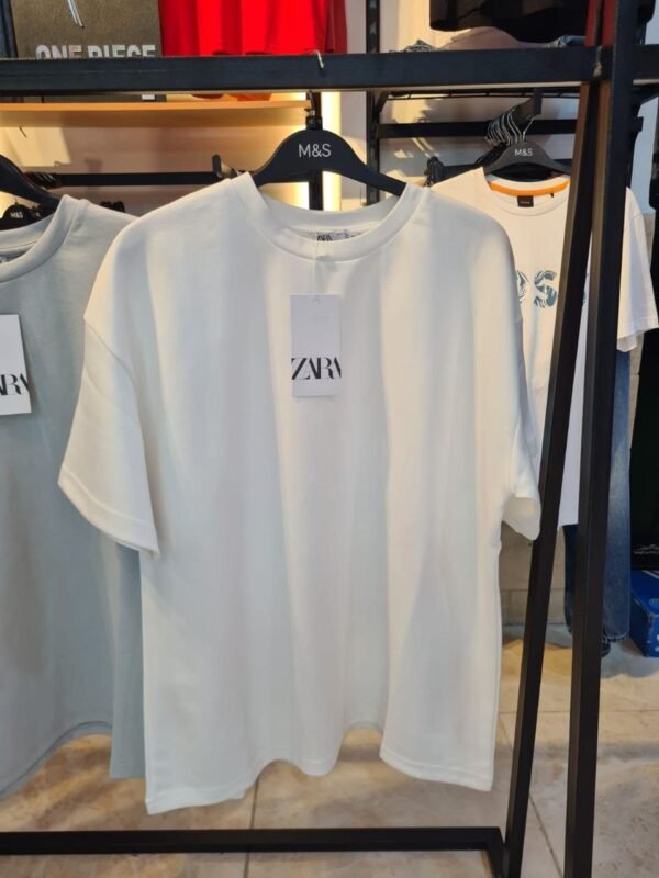 Zara INTERLOCK BASIC T-SHIRT - one Piece | White - Image 3