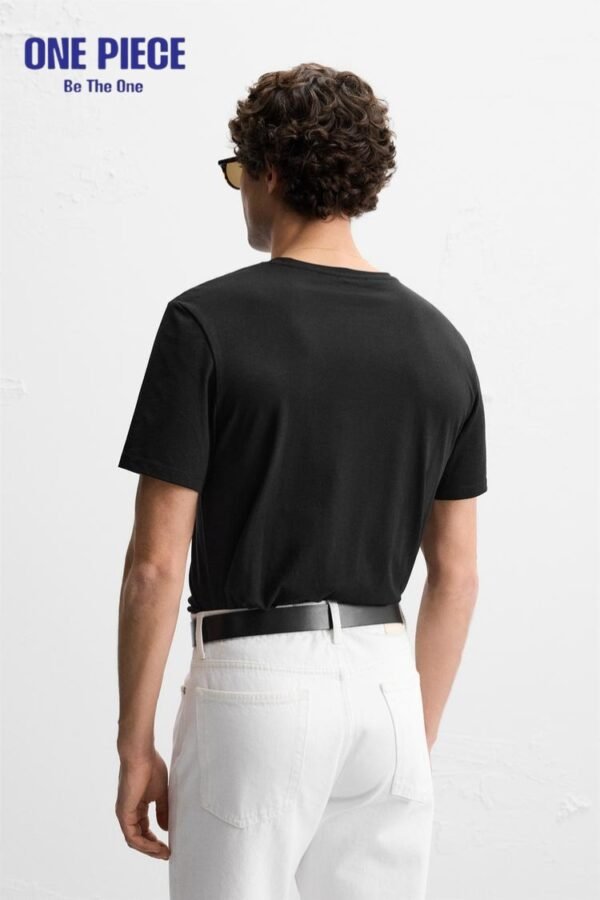 Zara INTERLOCK BASIC T-SHIRT - one Piece  Black - Image 4