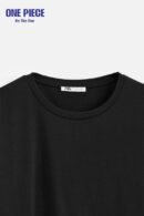 Zara INTERLOCK BASIC T-SHIRT - one Piece  Black
