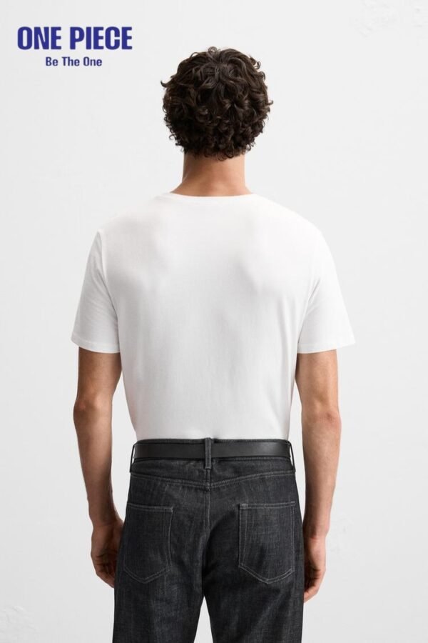 Zara INTERLOCK BASIC T-SHIRT - one Piece | White - Image 6