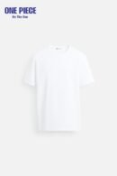Zara INTERLOCK BASIC T-SHIRT - one Piece | White