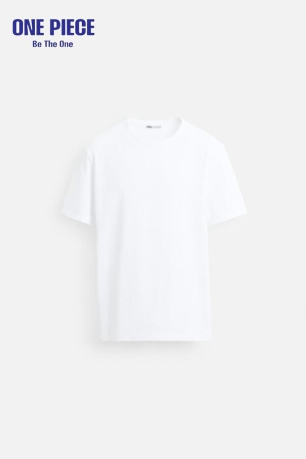 Zara INTERLOCK BASIC T-SHIRT - one Piece | White - Image 7