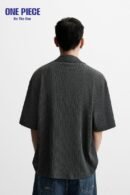 Zara JACQUARD SHIRT - Anthracite grey