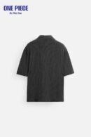 Zara JACQUARD SHIRT - Anthracite grey
