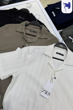 Zara STRIPED JACQUARD SHIRT