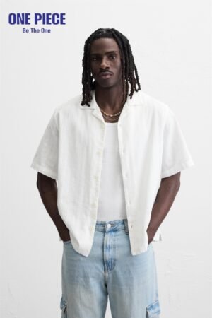 Zara STRIPED JACQUARD SHIRT - one Piece