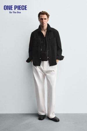 EASY CARE TEXTURED SHIRT - Black