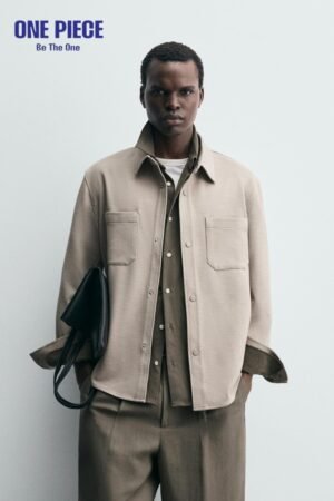 EASY CARE TEXTURED SHIRT - Sand