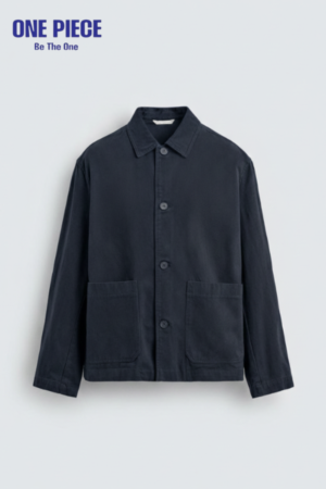 Lightweight twill jacket Dark blue