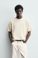 PURL KNIT T-SHIRT Oyster White - Image 2