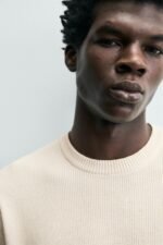 PURL KNIT T-SHIRT Oyster White - Image 5