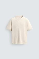 PURL KNIT T-SHIRT Oyster White - Image 7