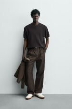 PURL KNIT T-SHIRT Chocolate