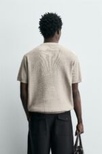 PURL KNIT T-SHIRT Pearl Grey - Image 3