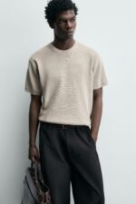 PURL KNIT T-SHIRT Pearl Grey - Image 5